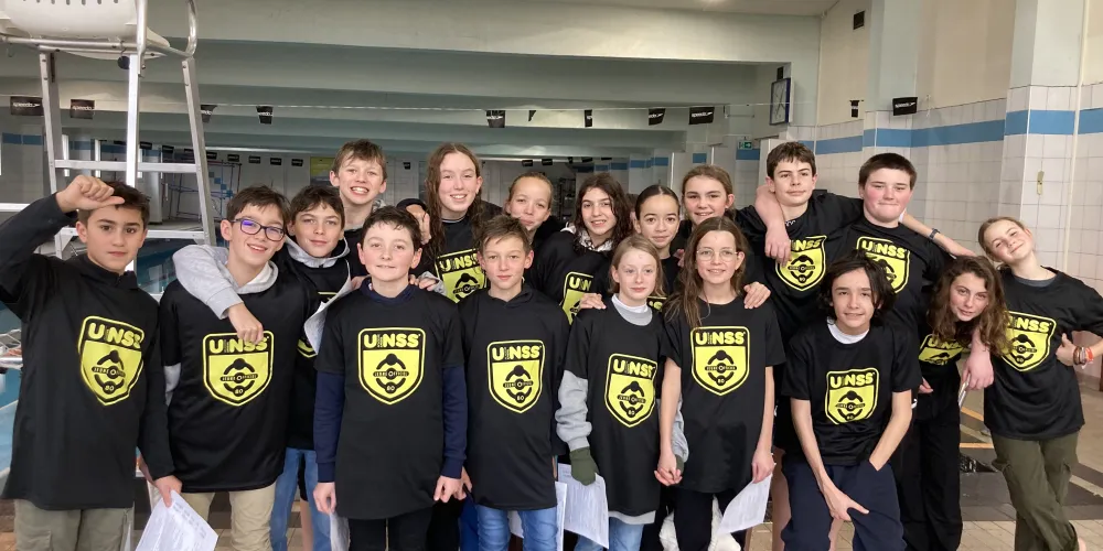 Mercredi 25 janvier : journée jeunes officiels Unss en natation.