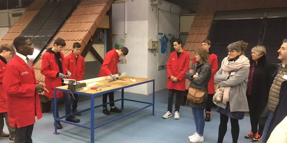 Beaucoup d’effervescence ce mercredi 30 novembre dans les ateliers du lycée professionnel !