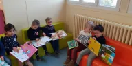 Les MS ont pu découvrir le festival du livre.